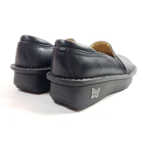 Alegria By Pg Lite Womens Size 6.5 Leather Slip-On Clogs Black - Picture 4 of 9